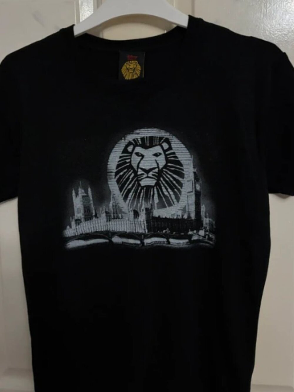 Disney's "The Lion King" themed black short sleeved T-shirt